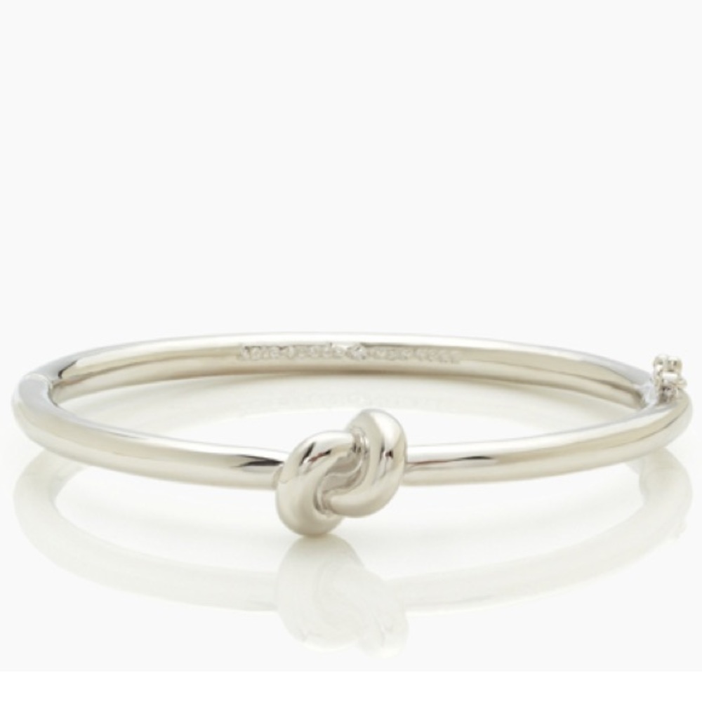 Kate Spade Sailor’s Knot hinged silver bangle